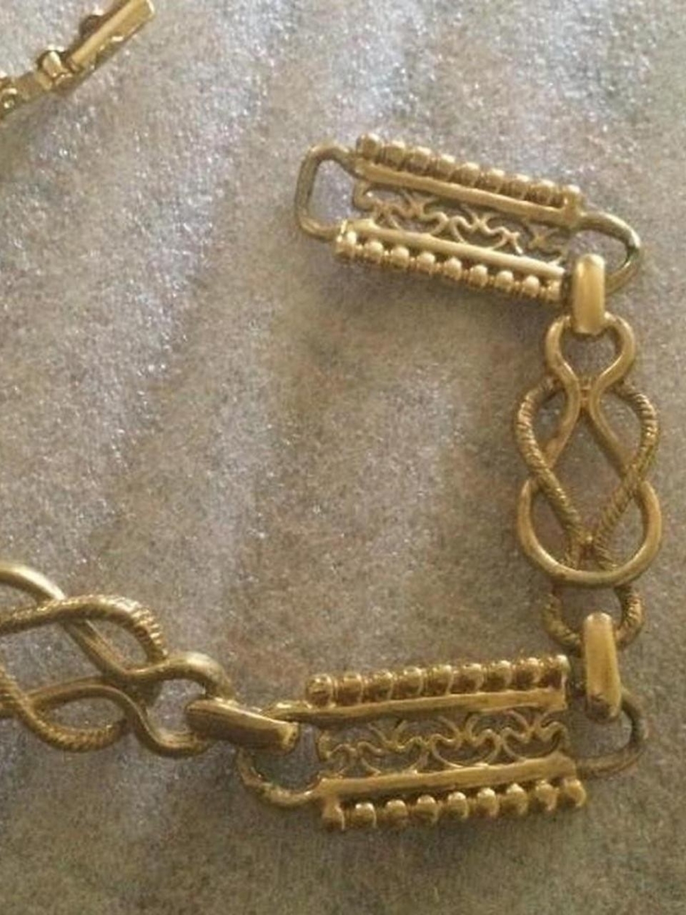 Gold Link Statement Bracelet
